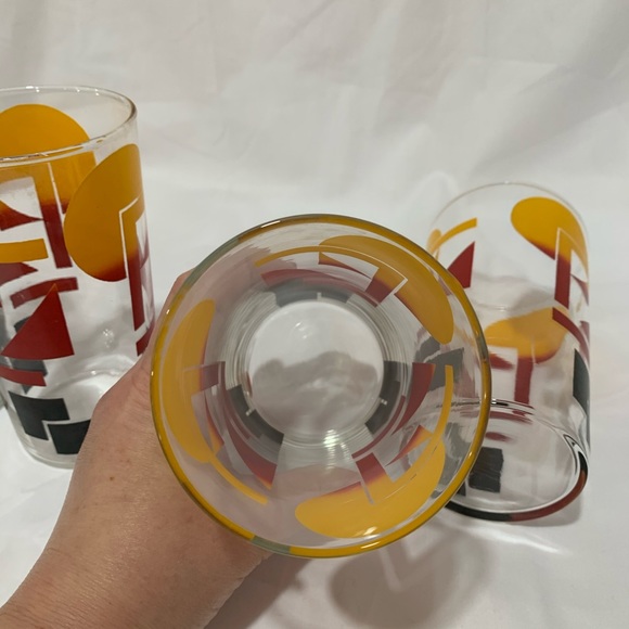 Vintage retro unique drinking glasses - Picture 7 of 8